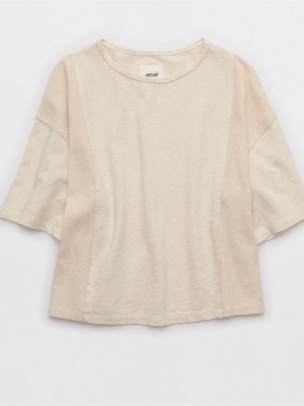 aerie Cream Waffle-Trim Crop T-Shirt
BIN#26 - Picture 3 of 7